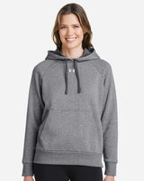 Women's Rival Fleece Hooded Sweatshirt Castlerock Grey Light Heather/ Black