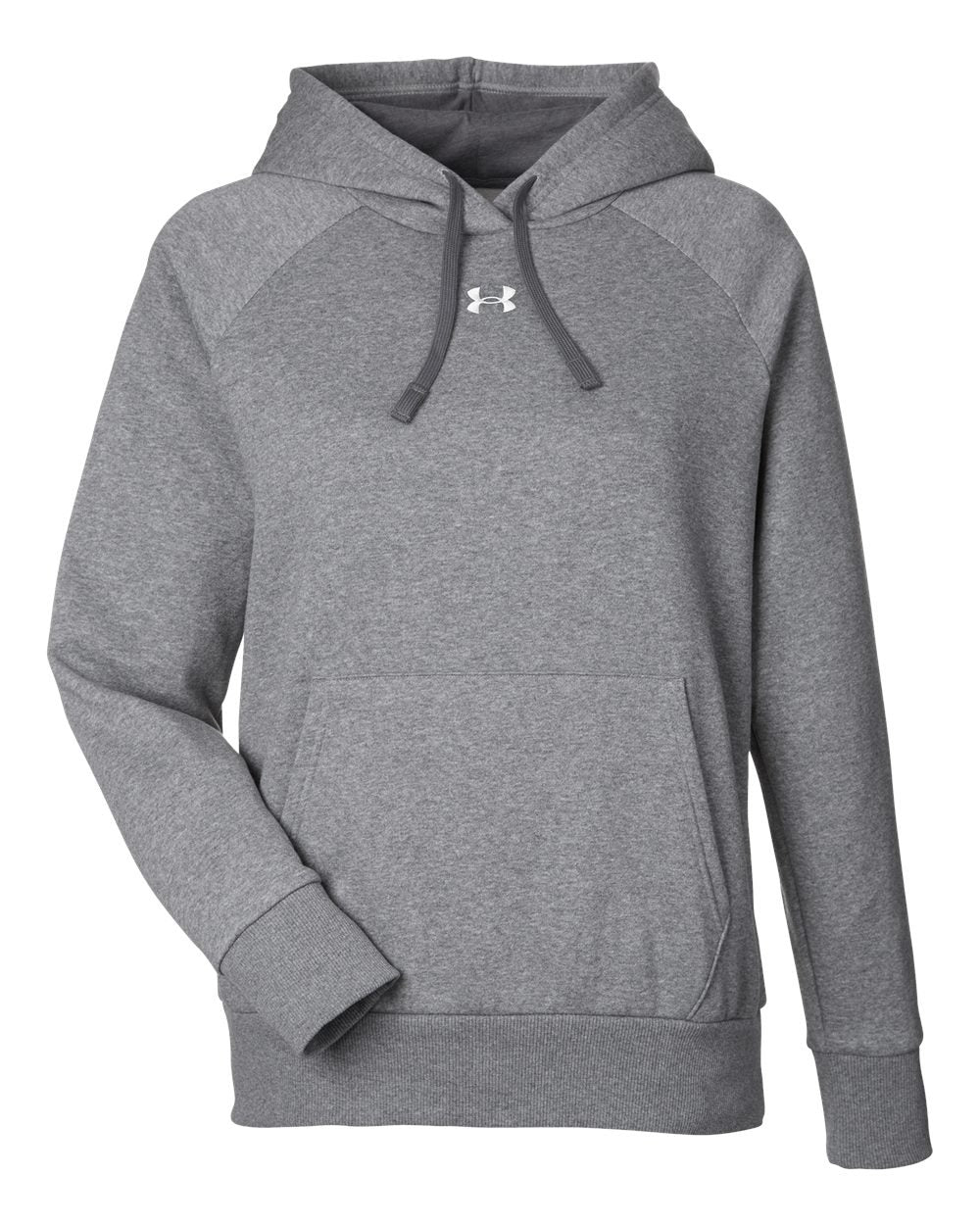 Women's Rival Fleece Hooded Sweatshirt Castlerock Grey Light Heather/ Black_3