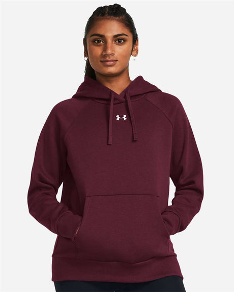 Women's Rival Fleece Hooded Sweatshirt Maroon/ White