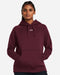 Women's Rival Fleece Hooded Sweatshirt Maroon/ White