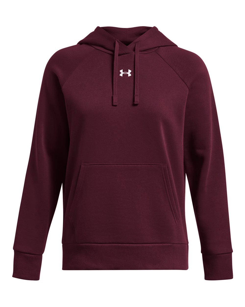 Women's Rival Fleece Hooded Sweatshirt Maroon/ White_2