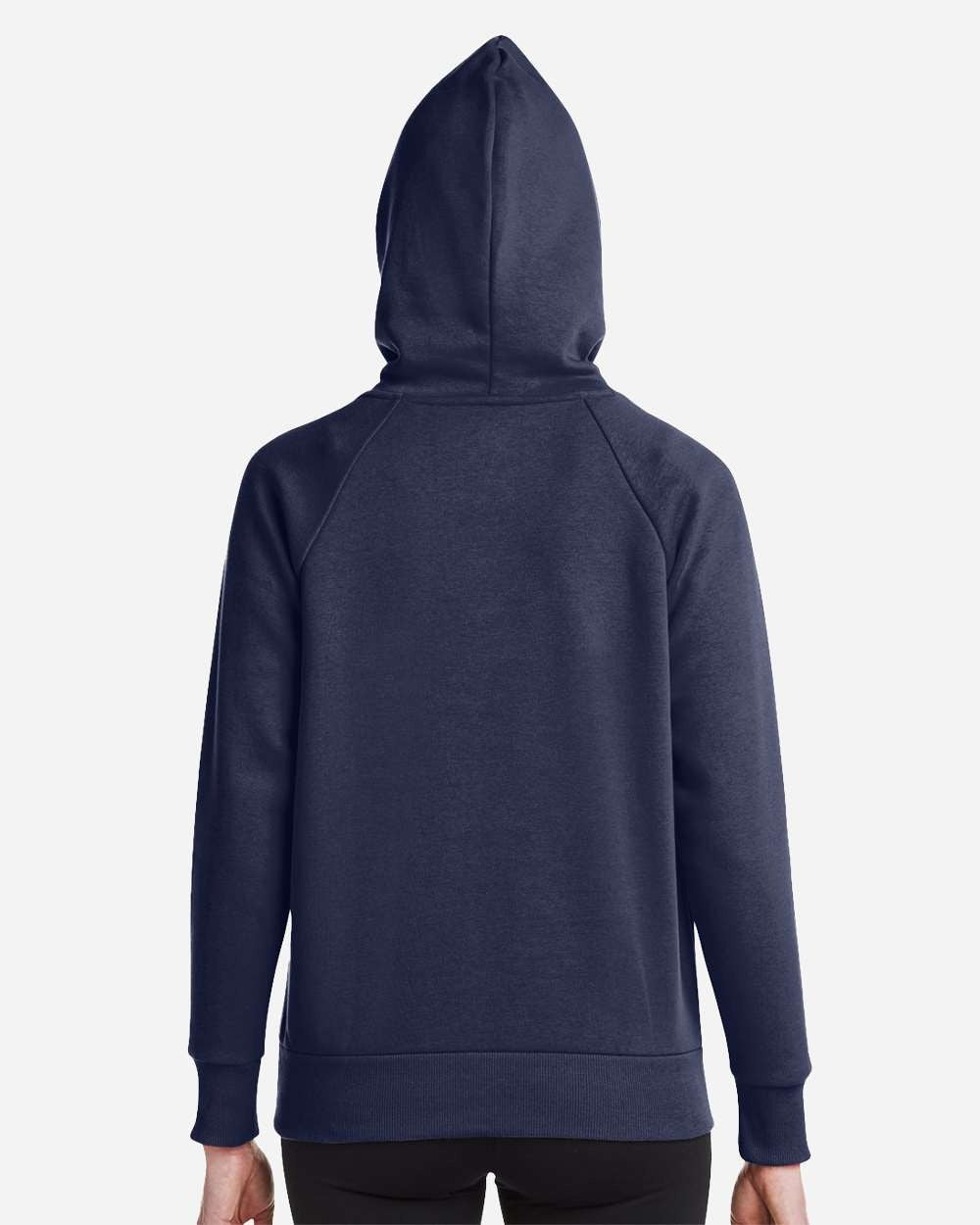 Women's Rival Fleece Hooded Sweatshirt Midnight Navy/ White_2