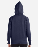 Women's Rival Fleece Hooded Sweatshirt Midnight Navy/ White_2