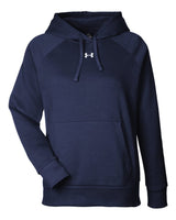 Women's Rival Fleece Hooded Sweatshirt Midnight Navy/ White_3