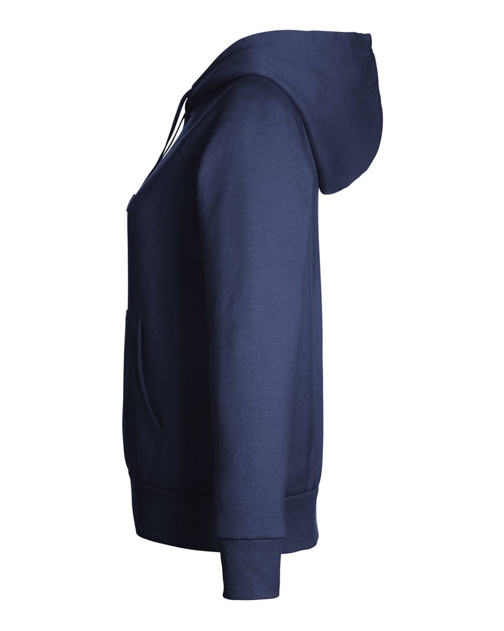 Women's Rival Fleece Hooded Sweatshirt Midnight Navy/ White_4