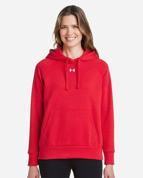 Women's Rival Fleece Hooded Sweatshirt Red/ White