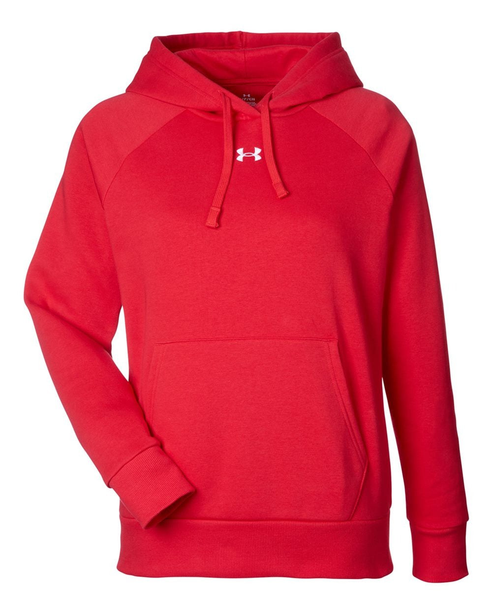 Women's Rival Fleece Hooded Sweatshirt Red/ White_3