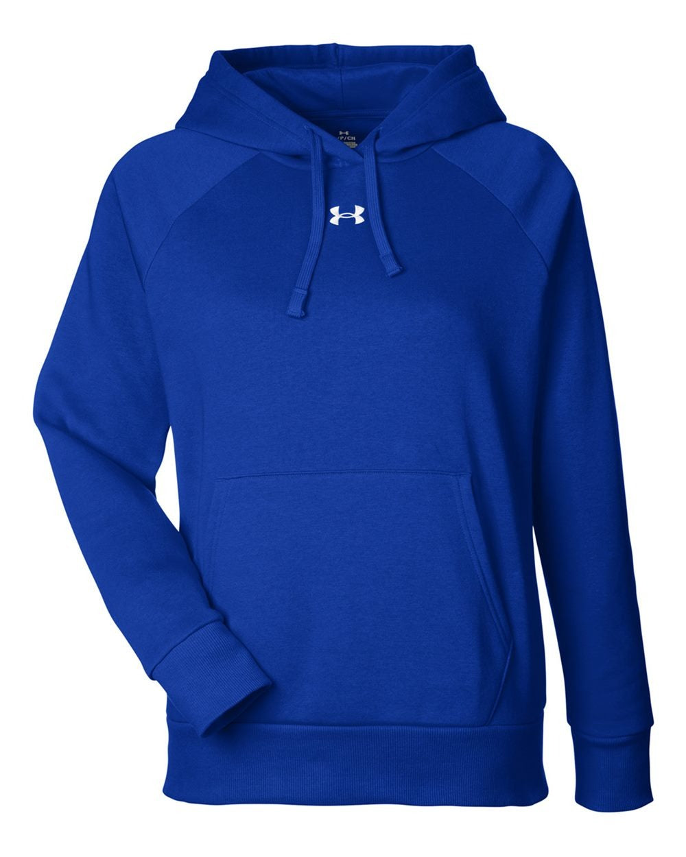 Women's Rival Fleece Hooded Sweatshirt Royal/ White_3