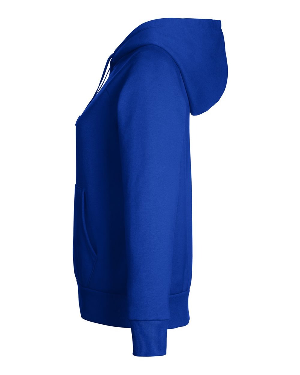 Women's Rival Fleece Hooded Sweatshirt Royal/ White_4