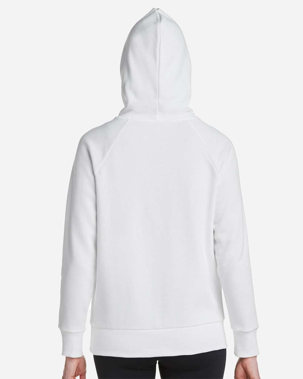 Women's Rival Fleece Hooded Sweatshirt White/ Black_2