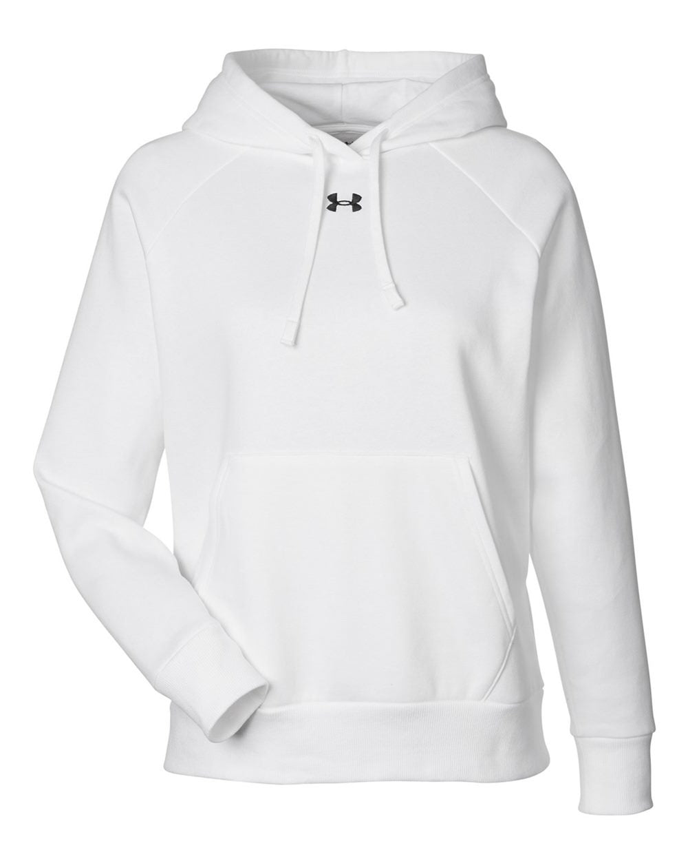 Women's Rival Fleece Hooded Sweatshirt White/ Black_3