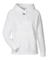 Women's Rival Fleece Hooded Sweatshirt White/ Black_3