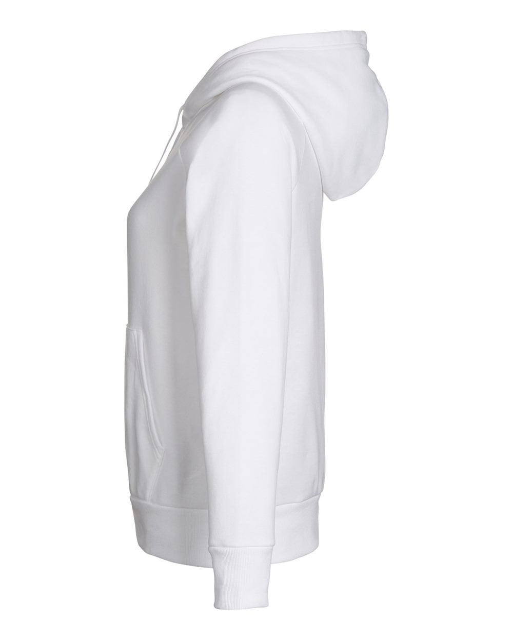 Women's Rival Fleece Hooded Sweatshirt White/ Black_4