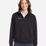 Women's Rival Fleece Quarter-Zip Pullover Black/ White