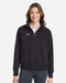 Women's Rival Fleece Quarter-Zip Pullover Black/ White