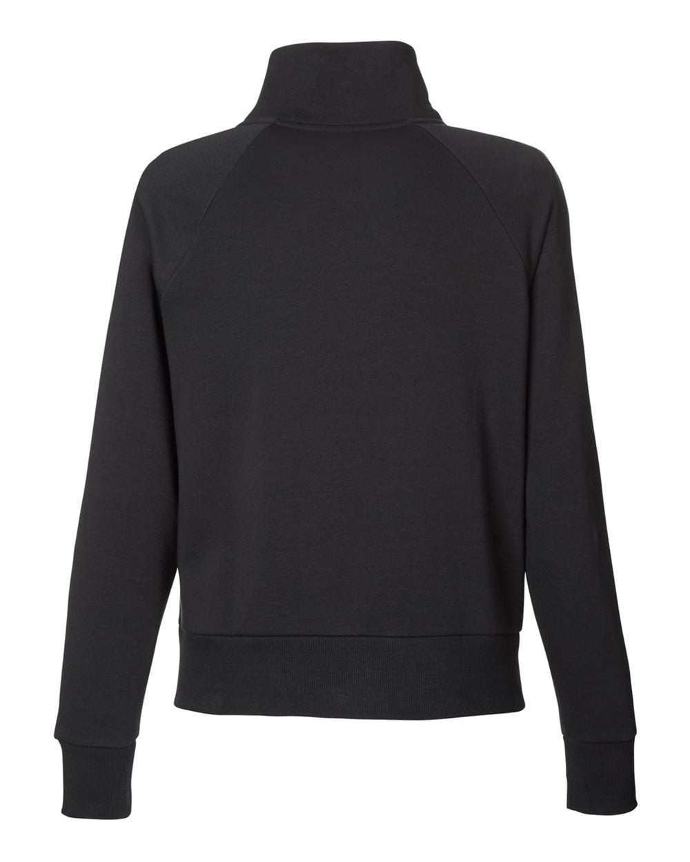 Women's Rival Fleece Quarter-Zip Pullover Black/ White_5