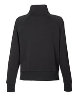 Women's Rival Fleece Quarter-Zip Pullover Black/ White_5