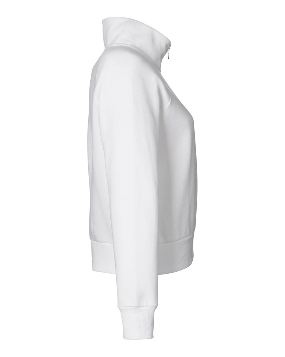 Women's Rival Fleece Quarter-Zip Pullover White/ Black_4