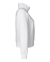 Women's Rival Fleece Quarter-Zip Pullover White/ Black_4