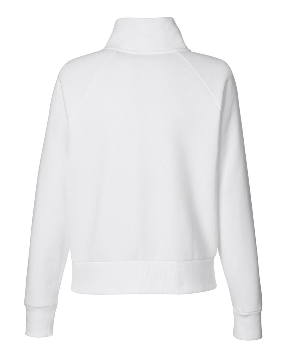 Women's Rival Fleece Quarter-Zip Pullover White/ Black_5