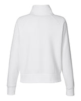 Women's Rival Fleece Quarter-Zip Pullover White/ Black_5