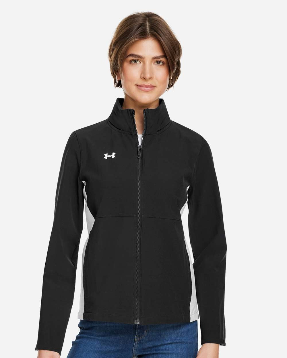 Women's Rival Stretch Jacket Black/ White/ White