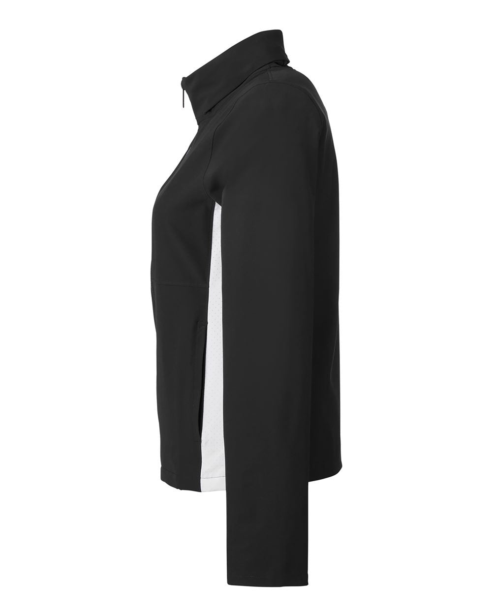 Women's Rival Stretch Jacket Black/ White/ White_4