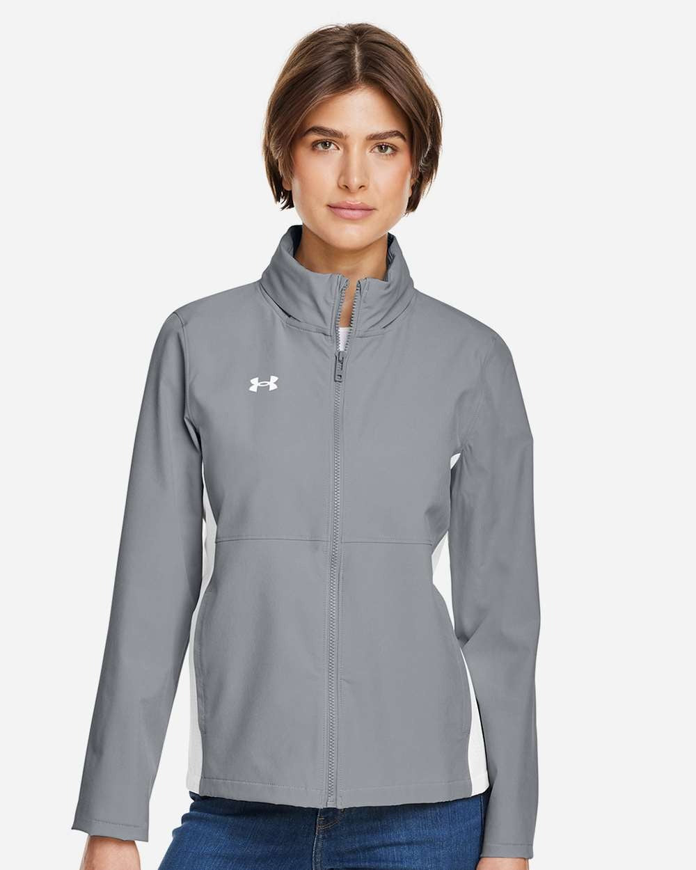 Women's Rival Stretch Jacket Mod Grey/ White