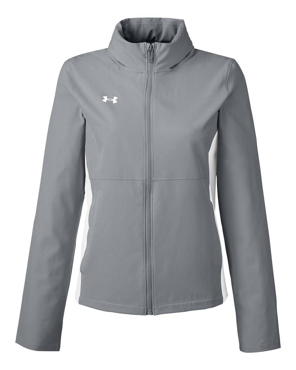 Women's Rival Stretch Jacket Mod Grey/ White_3