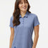 Women's Space Dyed Polo Collegiate Royal Melange