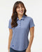 Women's Space Dyed Polo Collegiate Royal Melange