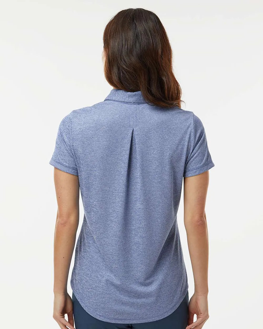 Women's Space Dyed Polo Collegiate Royal Melange_2