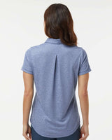 Women's Space Dyed Polo Collegiate Royal Melange_2