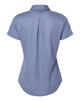 Women's Space Dyed Polo Collegiate Royal Melange_5
