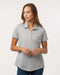 Women's Space Dyed Polo grey one heather