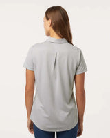 Women's Space Dyed Polo grey one heather_2