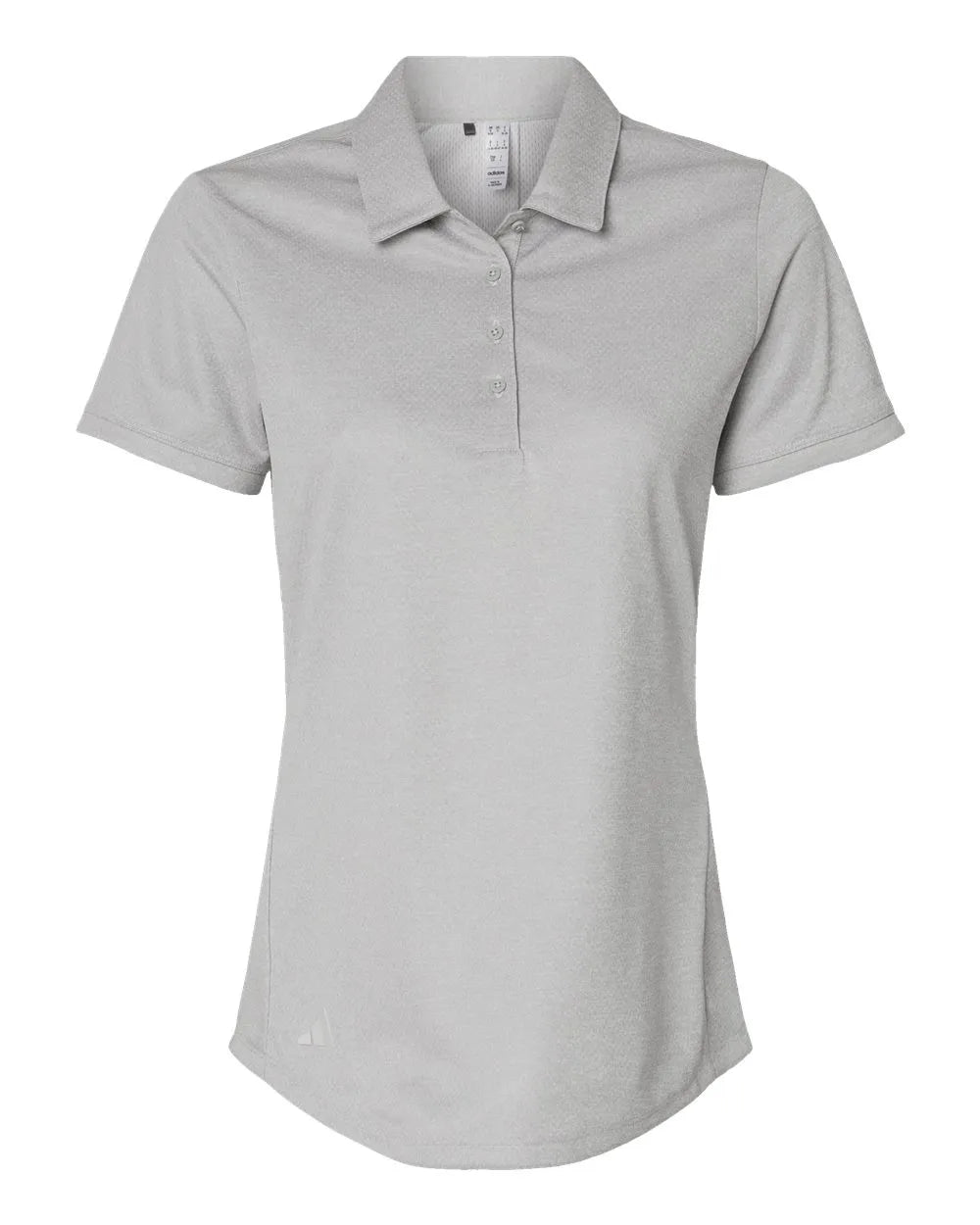 Women's Space Dyed Polo grey one heather_3