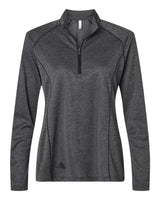 Women's Space Dyed Quarter-Zip Pullover black melange_3