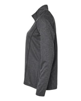 Women's Space Dyed Quarter-Zip Pullover black melange_4
