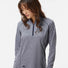 Women's Space Dyed Quarter-Zip Pullover collegiate navy melange