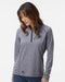 Women's Space Dyed Quarter-Zip Pullover collegiate navy melange