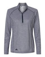 Women's Space Dyed Quarter-Zip Pullover collegiate navy melange_3