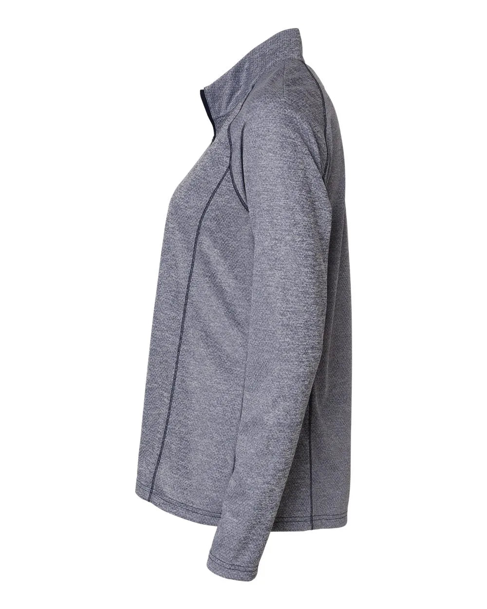 Women's Space Dyed Quarter-Zip Pullover collegiate navy melange_4