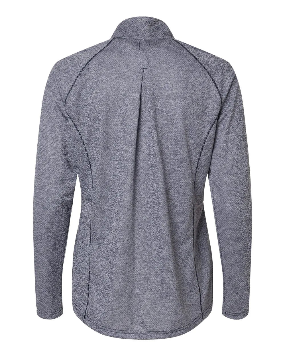 Women's Space Dyed Quarter-Zip Pullover collegiate navy melange_5