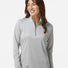 Women's Space Dyed Quarter-Zip Pullover grey one heather