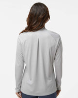 Women's Space Dyed Quarter-Zip Pullover grey one heather_2