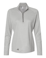 Women's Space Dyed Quarter-Zip Pullover grey one heather_3