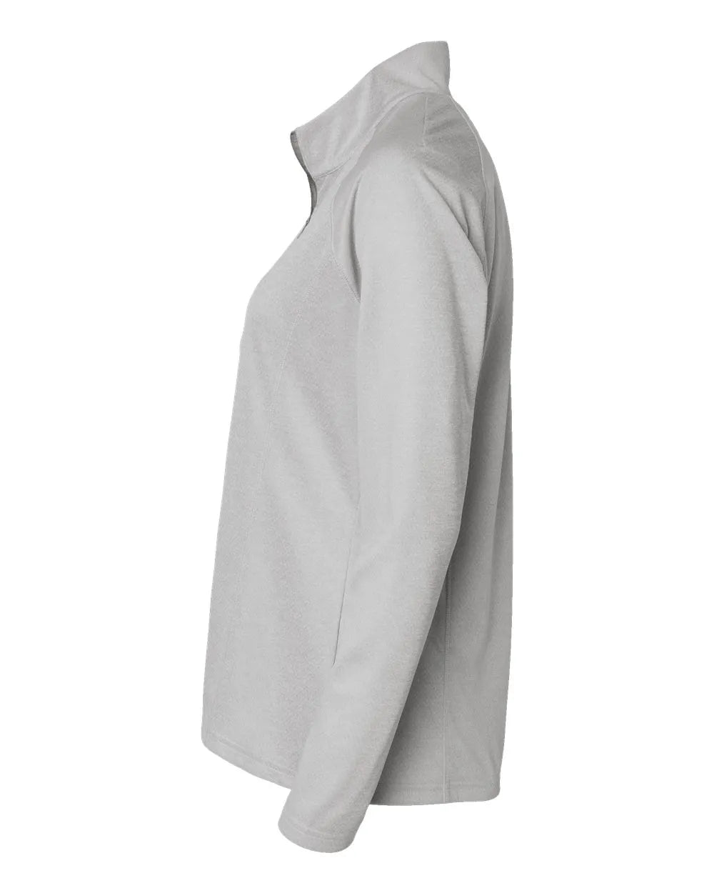 Women's Space Dyed Quarter-Zip Pullover grey one heather_4
