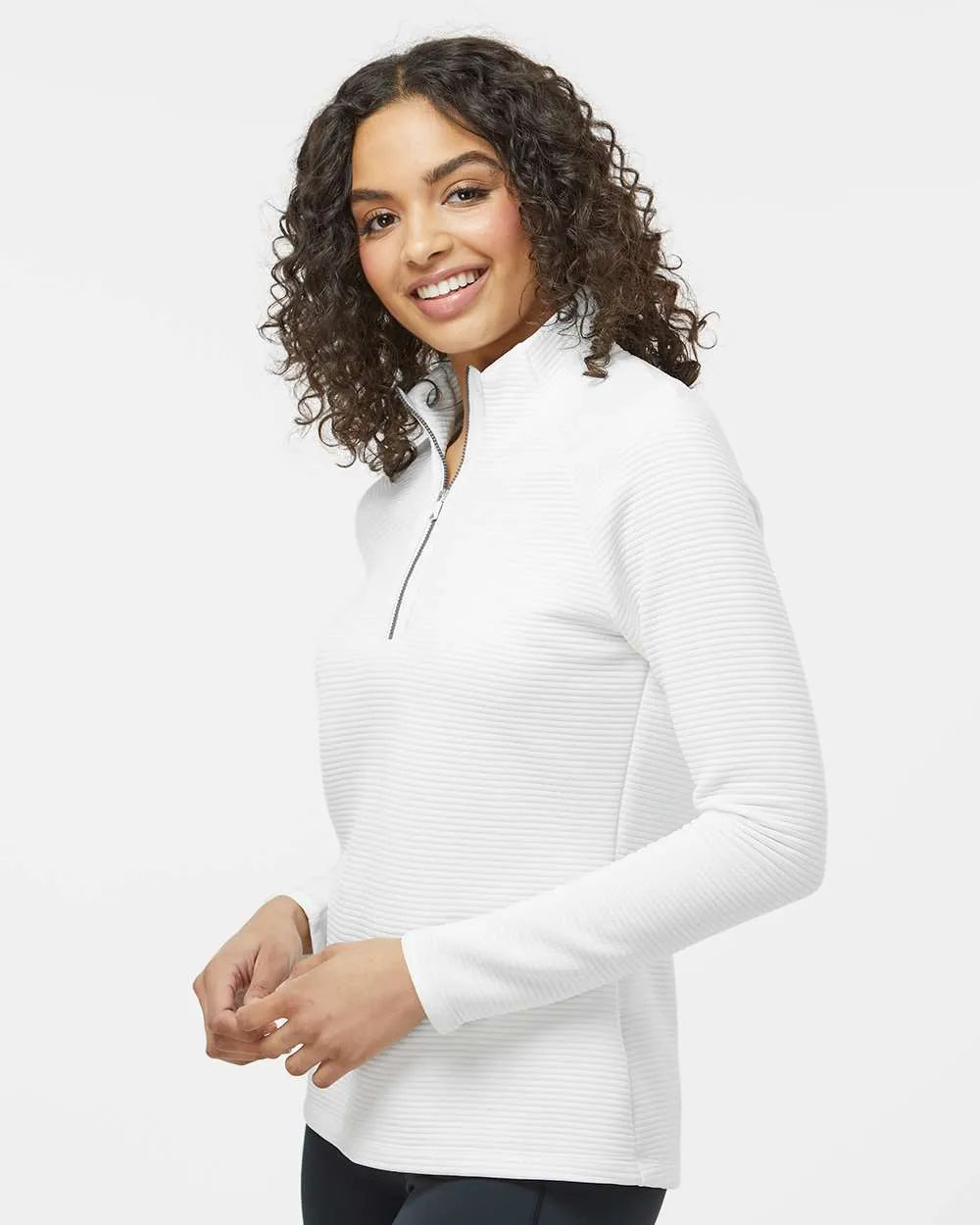Women's Spacer Quarter-Zip Pullover core white_1