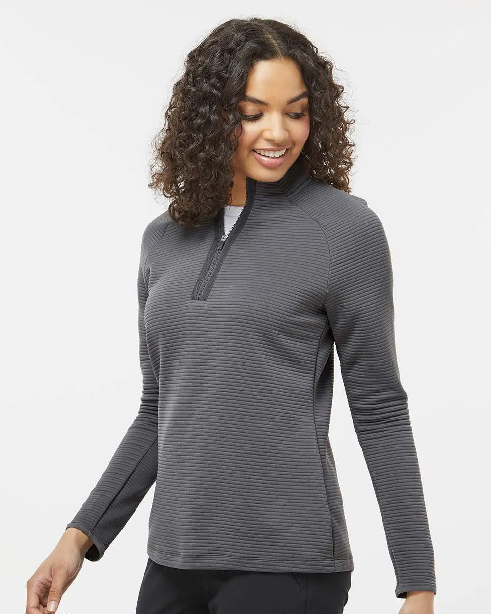 Women's Spacer Quarter-Zip Pullover grey five_1